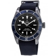 Tudor Black Bay 41 Black Dial Blue Fabric Strap Men's Replica Watch M79230B-0006