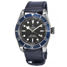 Tudor Black Bay 41 Automatic Blue Bezel Blue Leather Strap Men's Replica Watch M79230B-0007