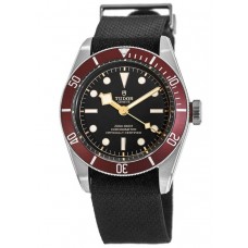 Tudor Black Bay 41 Red Bezel Black Fabric Strap Men's Replica Watch M79230R-0010