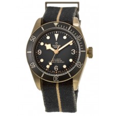 Tudor Black Bay Bronze Grey Dial Leather Strap Men's Replica Watch M79250BA-0002