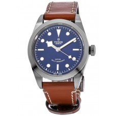 Tudor Black Bay 36 Blue Dial Brown Leather Strap Unisex Replica Watch M79500-0006