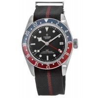 Tudor Black Bay GMT Pepsi Black Fabric Strap Men's Replica Watch M79830RB-0003