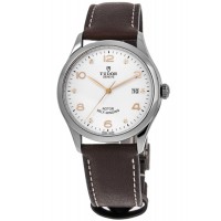 Tudor 1926 39mm White Diamond Dial Leather Strap Men's Replica Watch M91550-0014