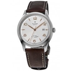 Tudor 1926 41mm Silver Dial Leather Strap Men's Replica Watch M91650-0006