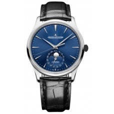 Jaeger LeCoultre Master Ultra Thin Blue Dial Leather Strap Men's Replica Watch Q1368480