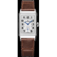 Jaeger LeCoultre Reverso Classic Monoface Small Seconds Silver Dial Leather Strap Unisex Replica Watch Q2438522