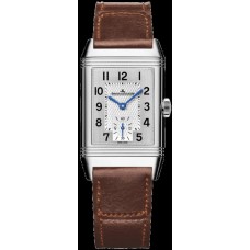 Jaeger LeCoultre Reverso Classic Monoface Small Seconds Silver Dial Leather Strap Unisex Replica Watch Q2438522