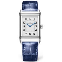 Jaeger LeCoultre Reverso Classic Silver Dial Leather Strap Men's Replica Watch Q2518540