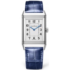 Jaeger LeCoultre Reverso Classic Silver Dial Leather Strap Men's Replica Watch Q2518540