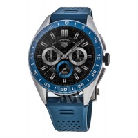 Tag Heuer Connected Calibre E4 - 45mm Blue Rubber Strap Men's Replica Watch SBR8A11.BT6260