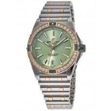 Breitling Super Chronomat Automatic Green Dial Steel &amp; 18kt Rose Gold Diamond Women's Replica Watch U17356531L1U1