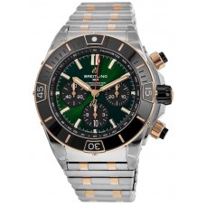 Breitling Super Chronomat B01 44 Green Chronograph Dial Steel Men's Replica Watch UB0136251L1U1