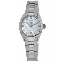 Tag Heuer Carrera Automatic Mother of Pearl Diamond Dial Steel Women's Replica Watch WBN2412.BA0621