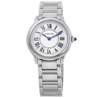 Cartier Ronde Must De Cartier Silver Dial Steel Women's Replica Watch WSRN0033