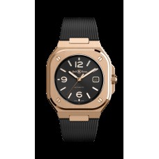 Bell & Ross Watch BR 05 Auto Black Gold Rubber BR05A-BL-PG/SRB replica