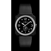 Bell & Ross BR S Black Ceramic Diamonds 39 mm watch BRS-BL-CES-LGD/SSA replica