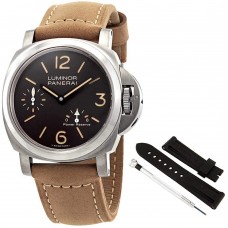 Replica Panerai Luminor 8 Days Power Reserve Manual-winding Brown Dial 44 mm Men's PAM00797