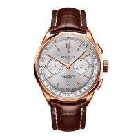 Breitling Premier B01 Silver 18K Rose Gold Chronograph RB0118371G1P2 replica