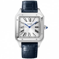 Replica Cartier Santos Dumont XL Steel & Silver Dial WSSA0032