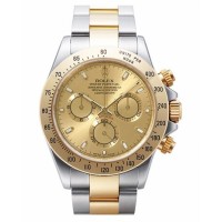 Rolex Daytona Steel and Gold Champagne dial 116523 CHS Replica