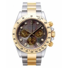 Rolex Daytona Steel and Gold Dark MOP dial 116523 DKYM Replica