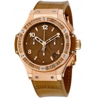 Hublot Big Bang Tutti Frutti Tan Dial Chronograph 18kt Rose Gold Unisex Watch 341.PA.5390.LR.1918 Copy Replica